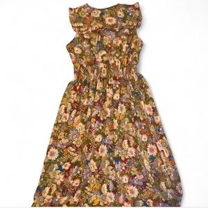 Floral Ruffle Midi Dress